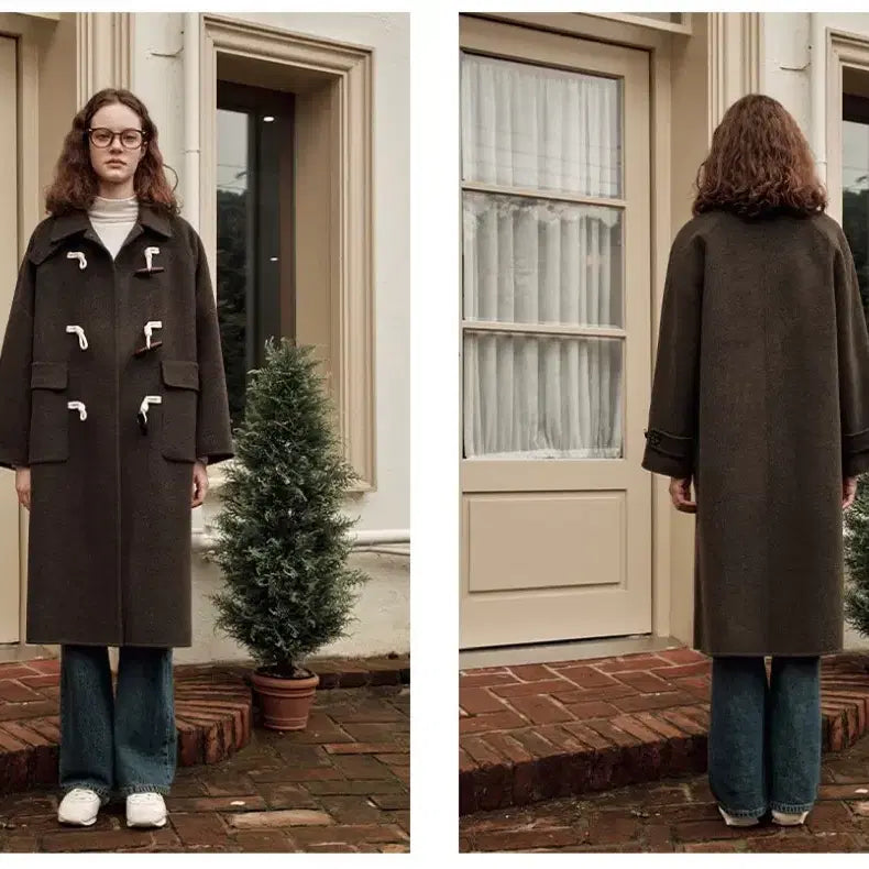 [BUNJANG] W Concept Cashmere Duffle Coat / (새상품) W컨셉 제로스트릿 캐시미어 떡볶이코트(정가44만원)