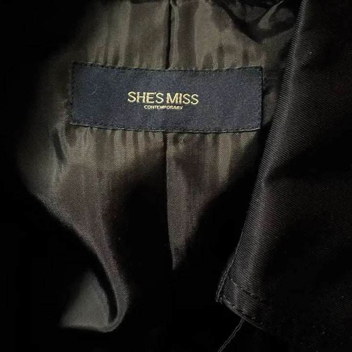 [BUNJANG] She'sMiss Belted Half Trench Coat Dark Navy / 새제품) 쉬즈미스 벨티드 하프 트렌치코트 다크네이비