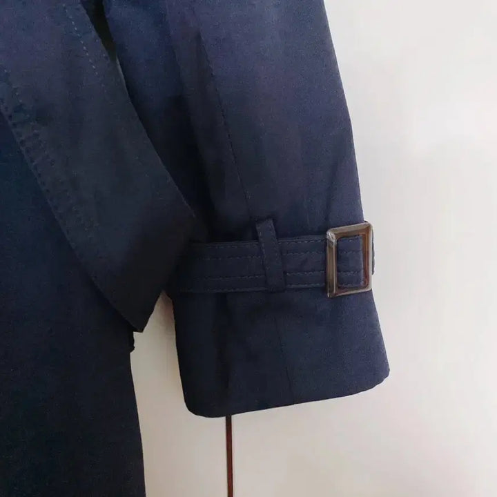 [BUNJANG] She'sMiss Belted Half Trench Coat Dark Navy / 새제품) 쉬즈미스 벨티드 하프 트렌치코트 다크네이비
