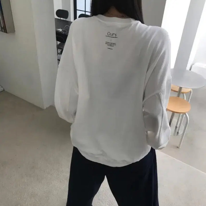 [BUNJANG] Weeekly Back Lettering Sweatshirt / 위크어스 백 레터링 맨투맨