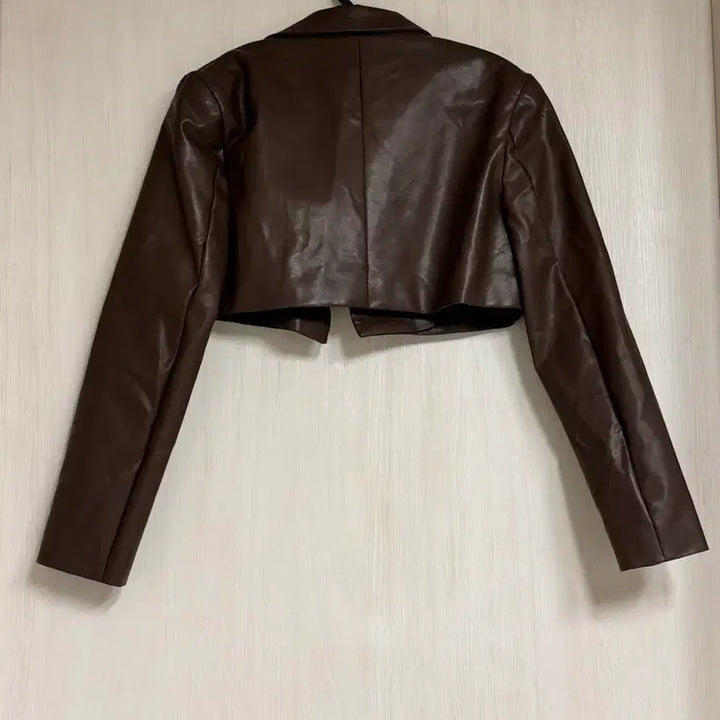 [BUNJANG] 브라운 라이더 크롭 자켓 / 브라운 라이더 크롭 자켓