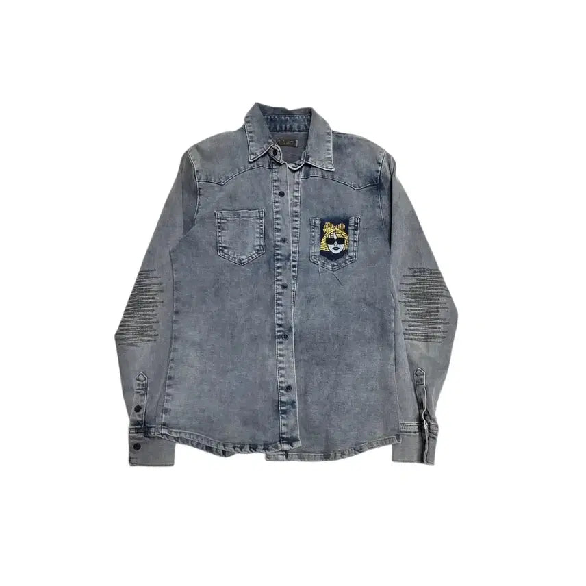 [BUNJANG] Mosquito Denim Racing Vintage Denim Jacket / Mosquito Denim 모스키토 레이싱 빈티지 청자켓