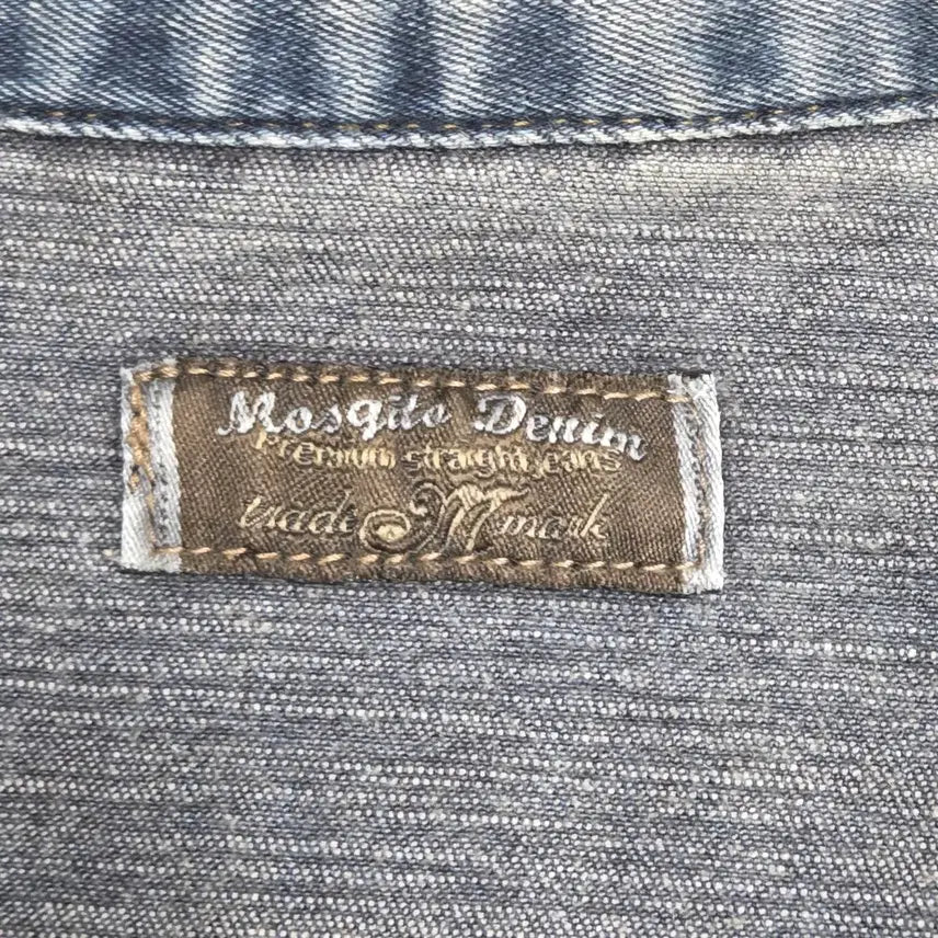 [BUNJANG] Mosquito Denim Racing Vintage Denim Jacket / Mosquito Denim 모스키토 레이싱 빈티지 청자켓