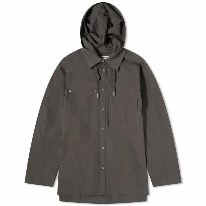 [BUNJANG] Wooyoungmi Hooded Overshirt Jacket / 우영미 후드 오버셔츠 자켓 48 (후드탈부착가능) 가단 67 총장 82