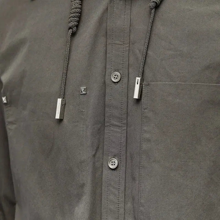 [BUNJANG] Wooyoungmi Hooded Overshirt Jacket / 우영미 후드 오버셔츠 자켓 48 (후드탈부착가능) 가단 67 총장 82