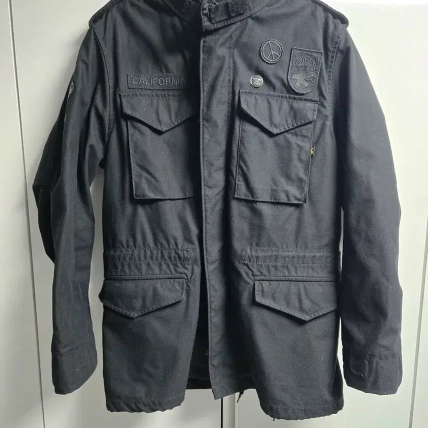 [BUNJANG] Stussy x Alpha Industries M-65 Field Jacket / 스투시 X 알파인더스트리 M-65 필드 자켓