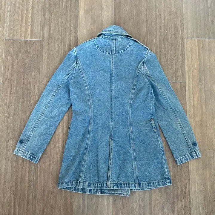 [BUNJANG] Denim Double Coat / 데님 더블 코트