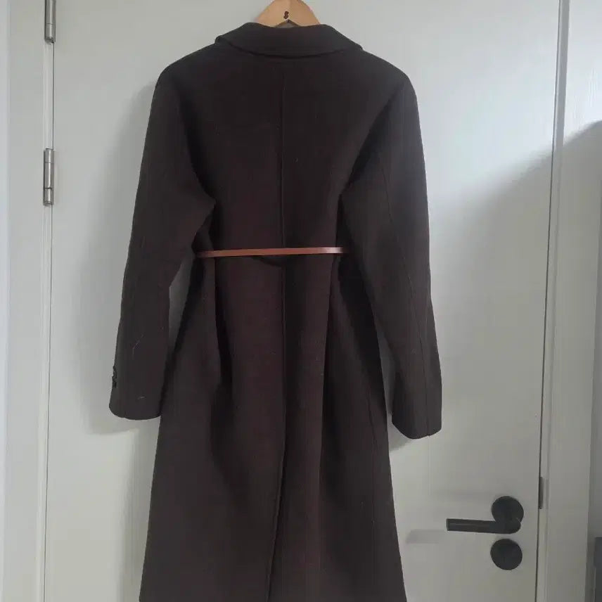 [BUNJANG] Brown Handmade Long Coat / 롱코트  브라운 핸드메이드 코트