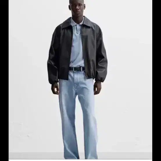 [BUNJANG] ZARA Leather Jacket M / 자라 가죽자켓M