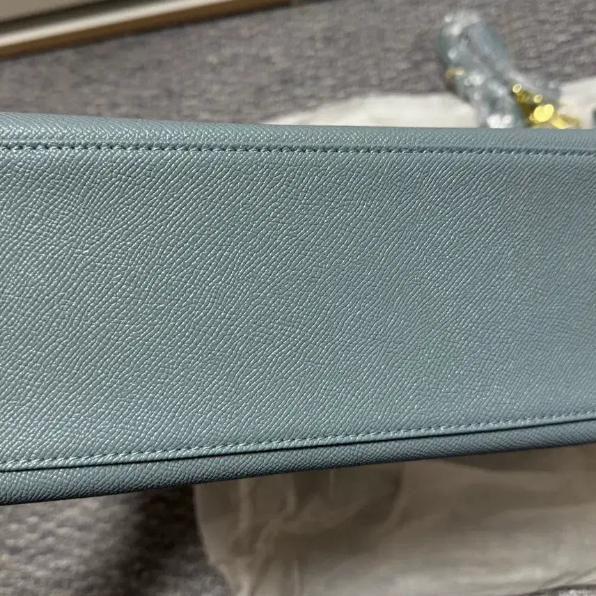 [BUNJANG] Sora Leather Tote Handbag / 새상품 원가 12만원 소가죽 소라색 토트백 핸드백 여성가방