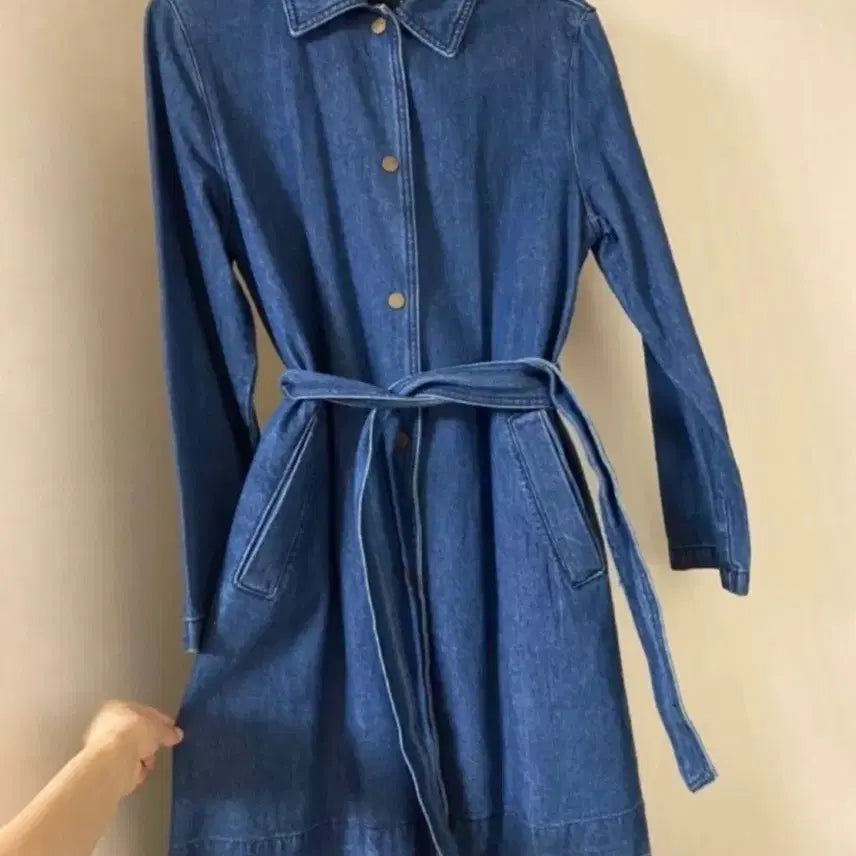 [BUNJANG] MIXXO Denim Coat (Size S) / [새상품]미쏘 데님코트 S(99,000원)