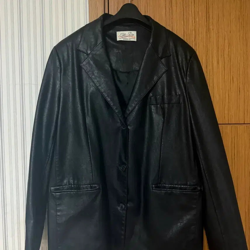 [BUNJANG] TIA Leather Jacket Black / 틸아이다이 레더자켓 블랙