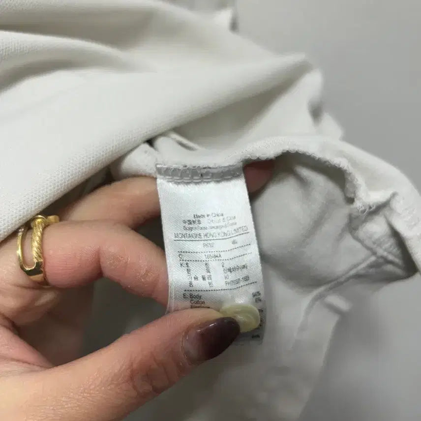 [BUNJANG] Lacoste White Polo Shirt XS / 라코스테 화이트 반팔 폴로티 XS