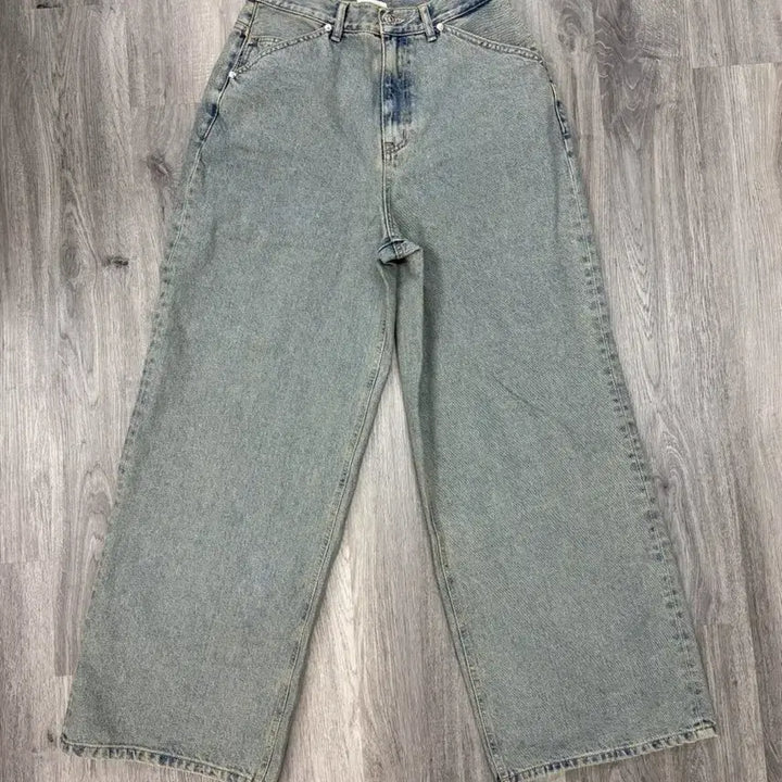 [BUNJANG] Aviemua Oblique Vintage Wide Jeans / 아비에무아 오블리크 빈티지 와이드 진 미착용 새상품(2,3사이즈)