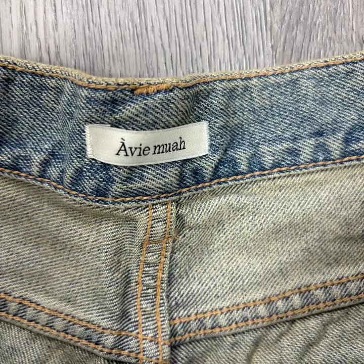 [BUNJANG] Aviemua Oblique Vintage Wide Jeans / 아비에무아 오블리크 빈티지 와이드 진 미착용 새상품(2,3사이즈)