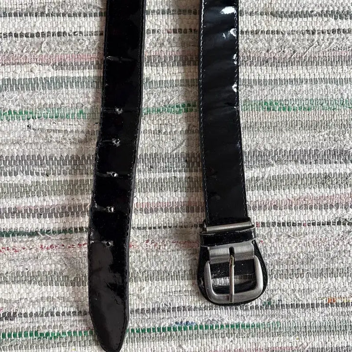 [BUNJANG] Double Buckle Belt PU Leather / 더블 버클 벨트