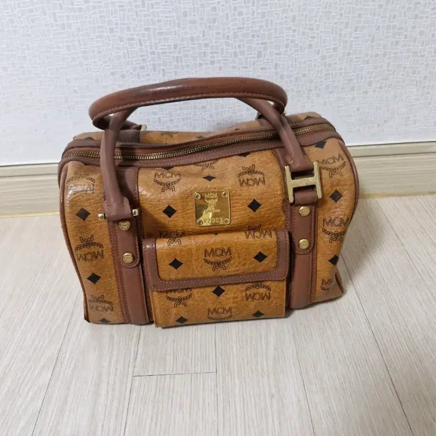 [BUNJANG] MCM Boston Bag Brown Tote Bag / MCM 보스턴백 브라운 토트백 가방