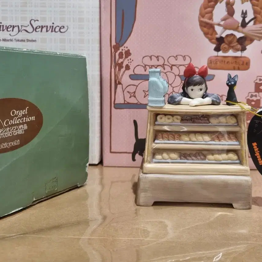 [BUNJANG] Studio Ghibli Kiki's Delivery Service Bakery Figure Music Box / 스튜디오 지브리 마녀배달부 키키 빵집 피규어 오르골 고전