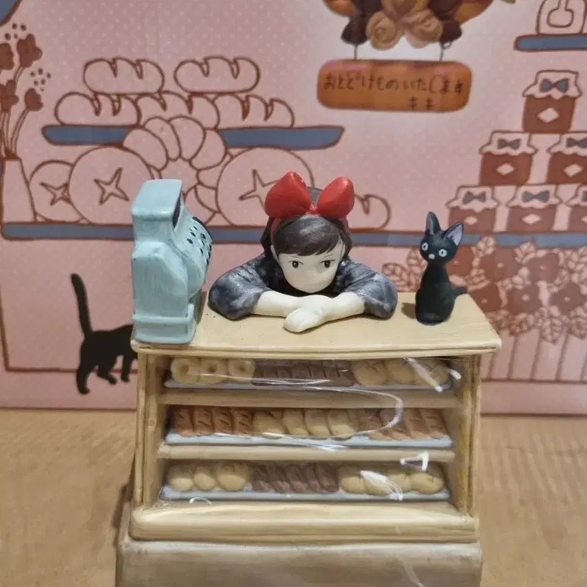 [BUNJANG] Studio Ghibli Kiki's Delivery Service Bakery Figure Music Box / 스튜디오 지브리 마녀배달부 키키 빵집 피규어 오르골 고전
