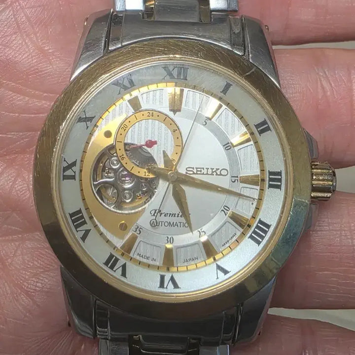 [BUNJANG] 세이코 프리미어 SSA216J1 오픈 하트 오토메틱 시계 / 세이코 프리미어 SSA216J1 오픈 하트 오토메틱 시계