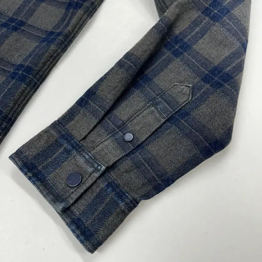 [BUNJANG] Beaker Snap Button Check Shirt Jacket / [1]비이커 스냅버튼 체크셔츠 자켓