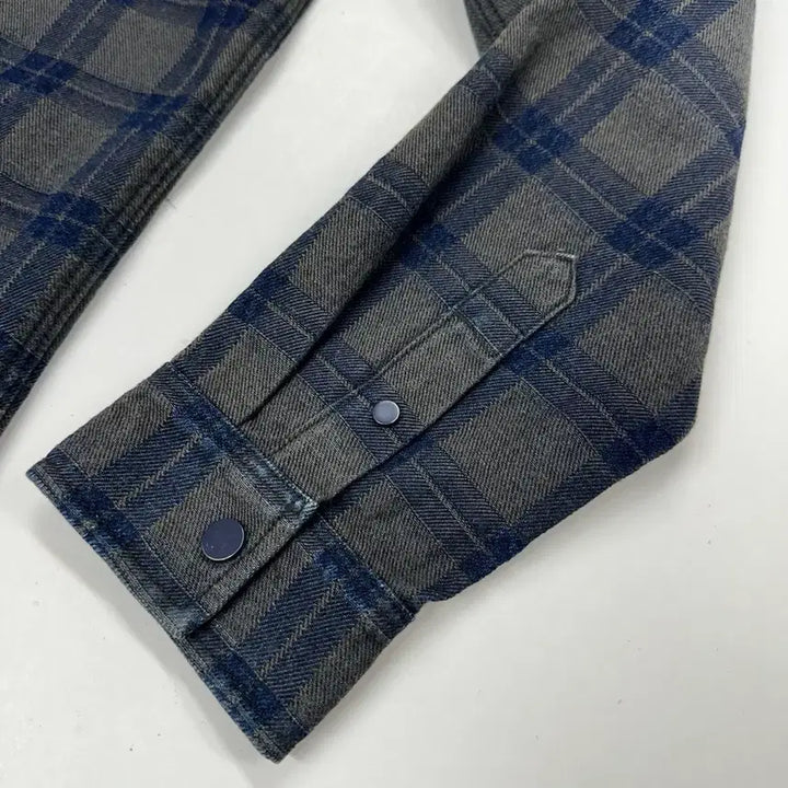 [BUNJANG] Beaker Snap Button Check Shirt Jacket / [1]비이커 스냅버튼 체크셔츠 자켓