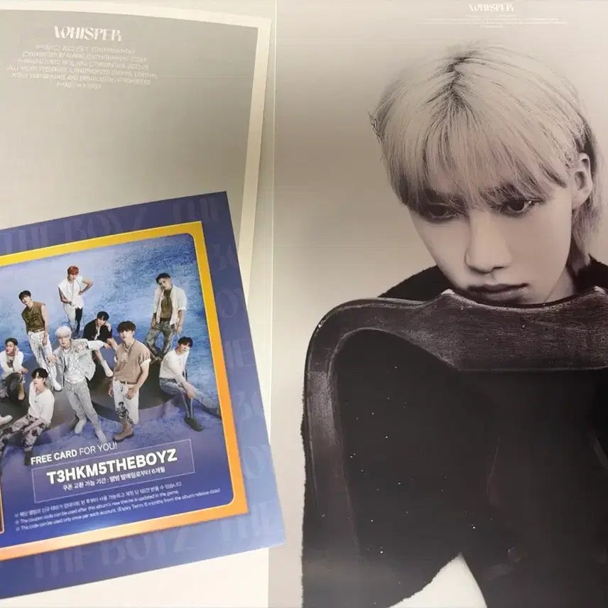 [BUNJANG] The Boyz Whisper Album 2 Versions Bundle Set (Photocards Included) / 더보이즈 위스퍼 개봉 앨범 2종 일괄(포카포함)