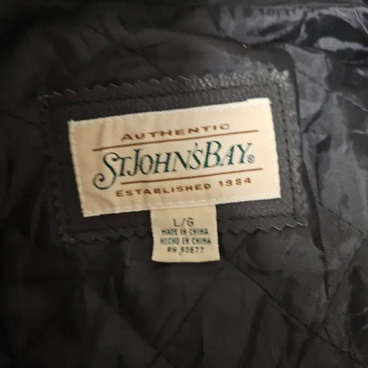 [BUNJANG] ST John's Bay Vintage Leather Jacket / ST John's Bay 세인트 존스 베이 빈티지 가죽 레더 자켓 L