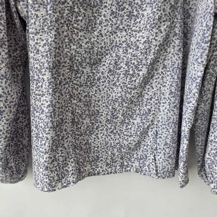 [BUNJANG] Gray Frill Blouse / 55)그레이 무늬 프릴 블라우스