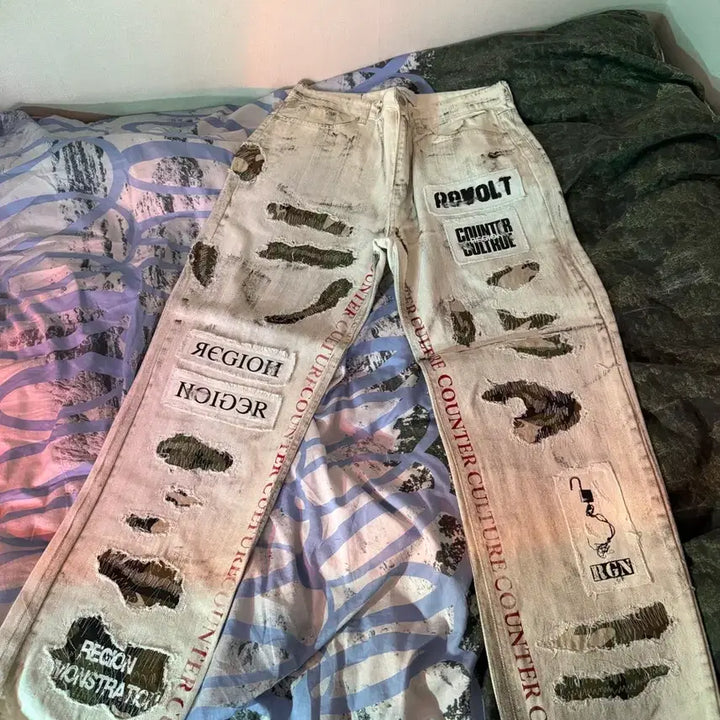 [BUNJANG] Resurrection 13 White Denim Jeans (M) / 레저렉션13 22-BO12 white M
