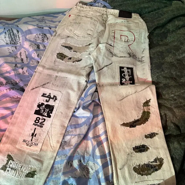 [BUNJANG] Resurrection 13 White Denim Jeans (M) / 레저렉션13 22-BO12 white M