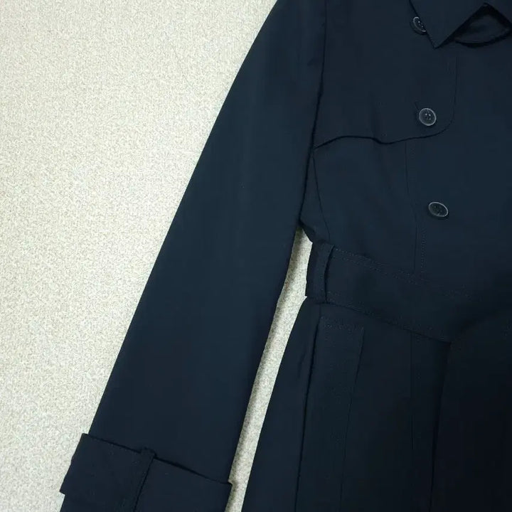 [BUNJANG] OZOC Trench Coat Navy Jacket / (66)OZOC 여성 트렌치 코트 더블 긴팔 자켓 fw 네이비 W2430