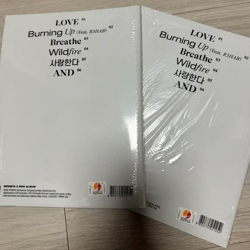 [BUNJANG] Monsta X SHAPE of LOVE Album Bundle Set (Sealed) / 몬스타엑스 SHAPE of LOVE 앨범 미개봉 2종 일괄