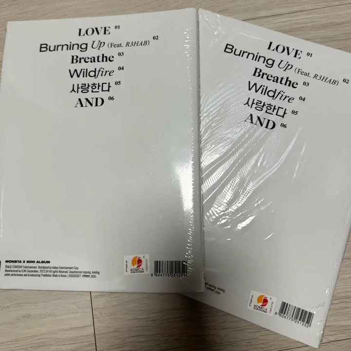 [BUNJANG] Monsta X SHAPE of LOVE Album Bundle Set (Sealed) / 몬스타엑스 SHAPE of LOVE 앨범 미개봉 2종 일괄
