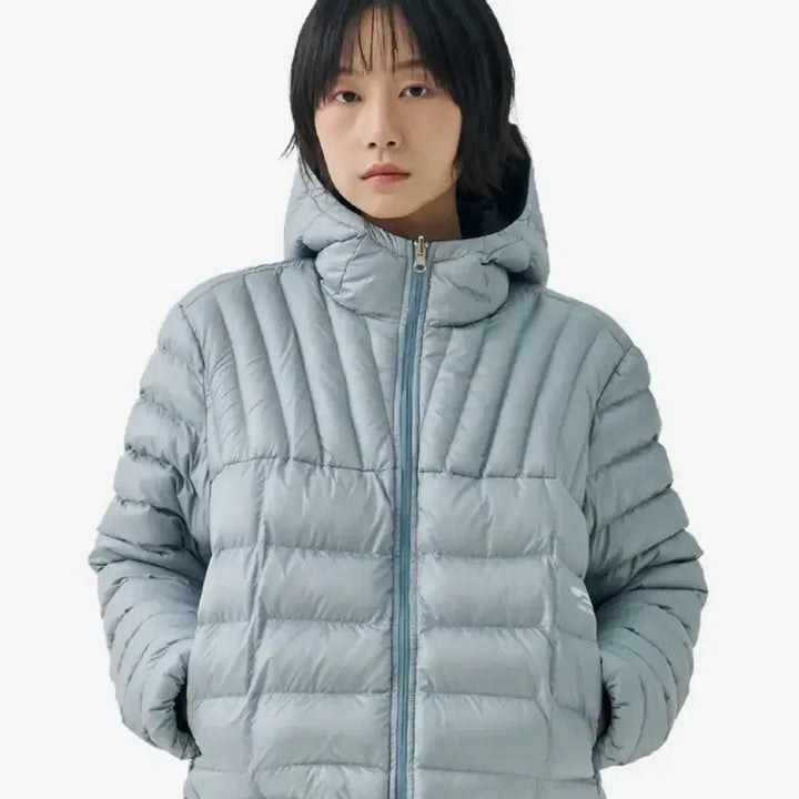 [BUNJANG] FDR Gray Blue Reversible Padded Jacket / 에프디알 그레이블루 리버시블 패딩자켓