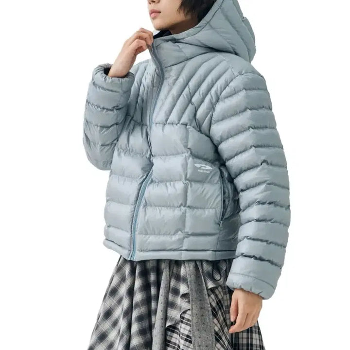 [BUNJANG] FDR Gray Blue Reversible Padded Jacket / 에프디알 그레이블루 리버시블 패딩자켓