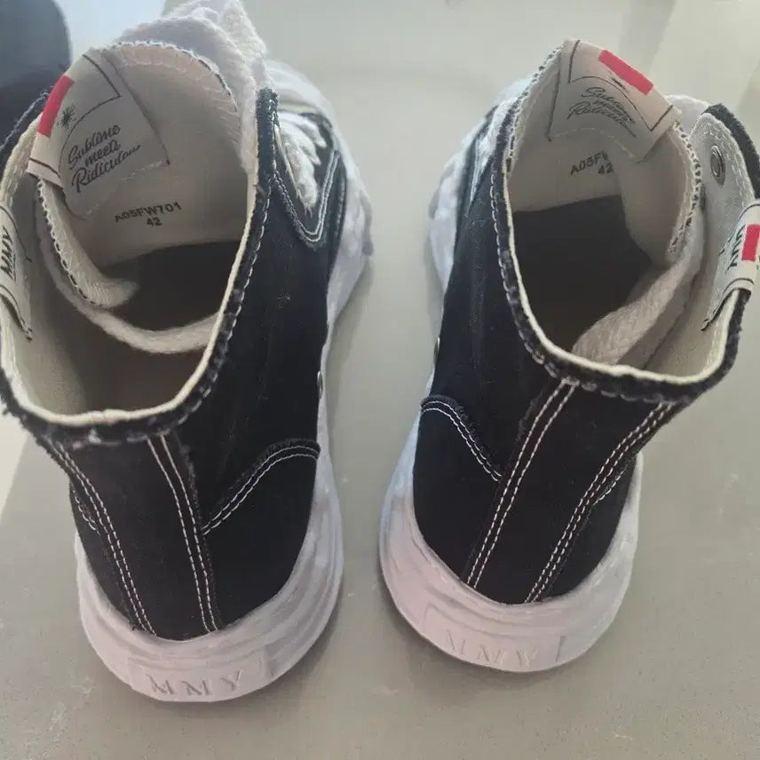 [BUNJANG] Mihara Yasuhiro Hank OG High Black Size 42 / 미하라 야스히로 행크 og 하이 새거