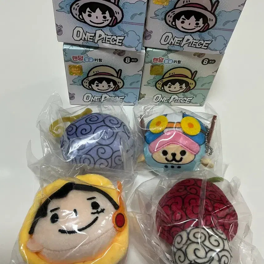 [SOLD OUT] [정품/4개일괄] 원피스 얼굴 인형 키링
