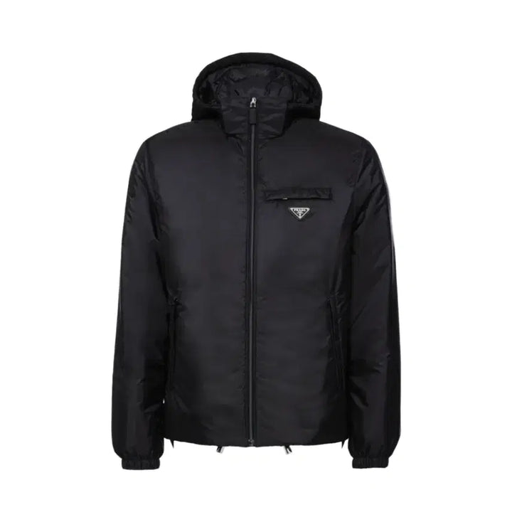 [BUNJANG] Prada Re-Nylon Padded Jacket Black / [54] 프라다 리나일론 패딩 자켓 블랙(SGN955)