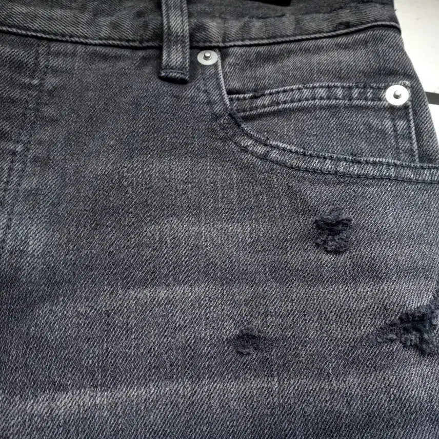 [BUNJANG] Balmain Black Distressed Jeans 30" Slim Fit / 정품 발망 블랙 데미지진 30인치 상태양호