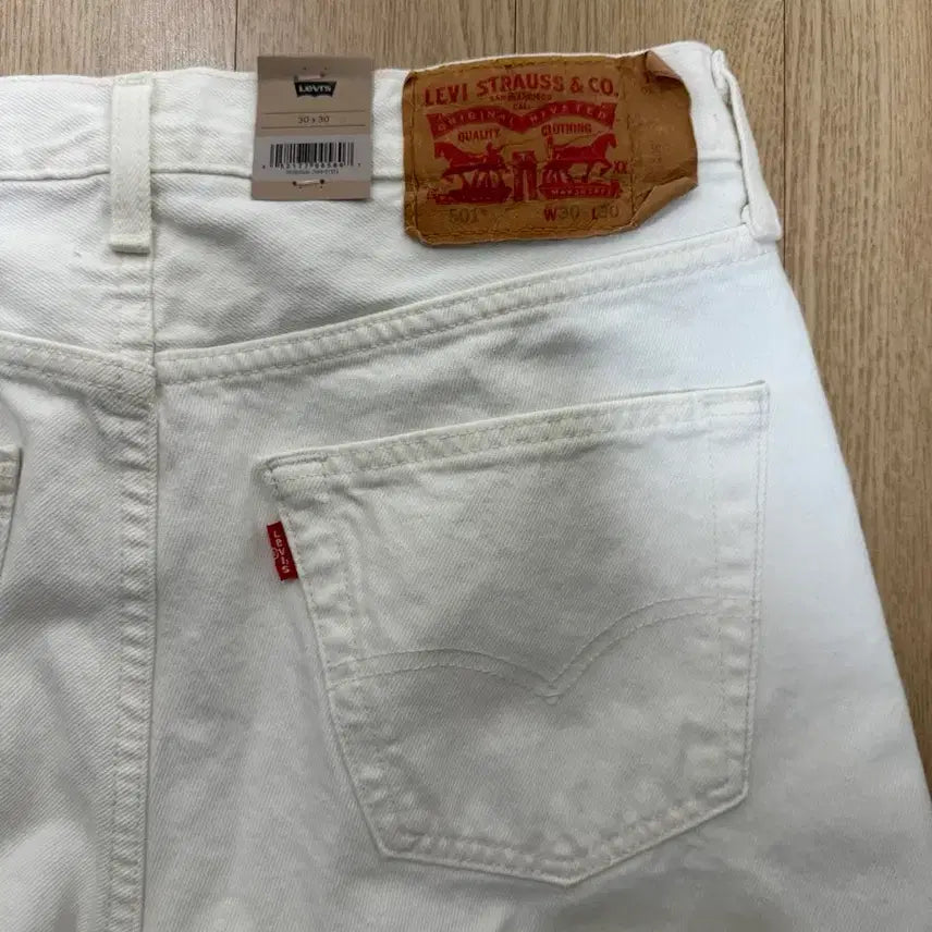[BUNJANG] Levi's 501 White Denim Pants / 리바이스 501 화이트 데님 팬츠 30*30