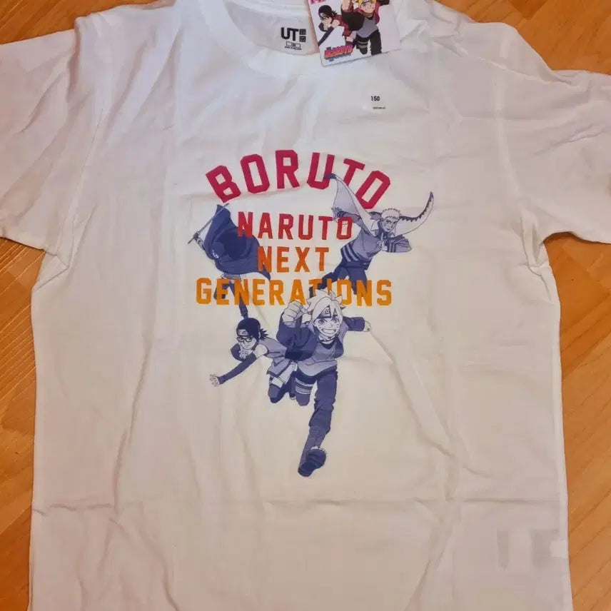 [BUNJANG] Boruto Uniqlo T-shirt (Size 150) / 보루토 유니클로 티셔츠 미착용 새상품 !!사이즈확인