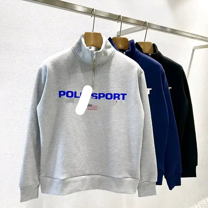 [BUNJANG] Men's Fleece Half-Zip Pullover / 땡세일 남성용 기모 반집업