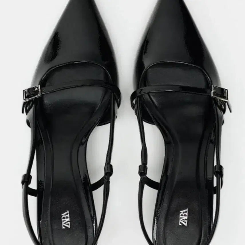 [BUNJANG] Zara Black Strap Slingback Heels (New, Full Package) / Zara 자라 블랙 스트랩 슬링백 힐/새상품/풀박스/무료배송