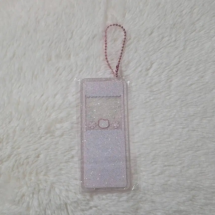 [BUNJANG] Sanrio Hello Kitty Acrylic Phone Charm Sticker (Hibiscus Ver.) / 산리오 헬로키티 아크릴 휴대폰 키링 스티커 옛날 폰(하이비스커스ver.)