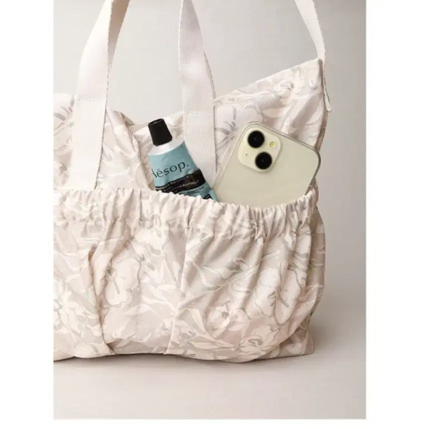 [BUNJANG] Hi-Loop Breeze Linen Shoulder Bag / 새상품 하이루프 투포켓 숄더백 라지 브리즈 린넨 보부상백