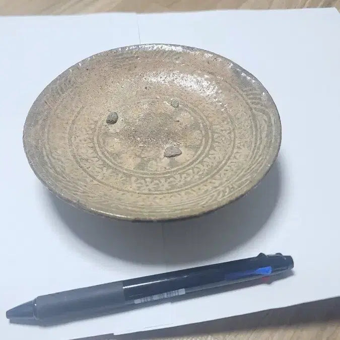 [BUNJANG] Korean Celadon Porcelain Plate / 도자기, 문화재 관리국 스티커 부착됨.