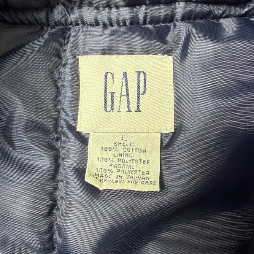 [BUNJANG] Gap Plaid Quarter Zip Anorak Puffer Jacket / 90s Gap Plaid Quarter Zip Anorak Puffer