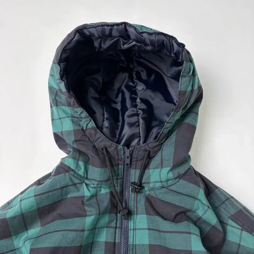 [BUNJANG] Gap Plaid Quarter Zip Anorak Puffer Jacket / 90s Gap Plaid Quarter Zip Anorak Puffer