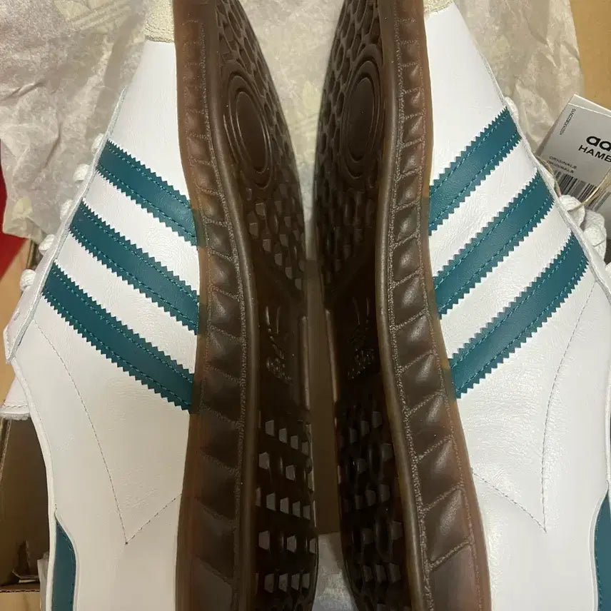 [BUNJANG] Adidas Hamburg Green Sneakers / [새제품] 245 아디다스 함부르크 운동화 초록 가젤 삼바